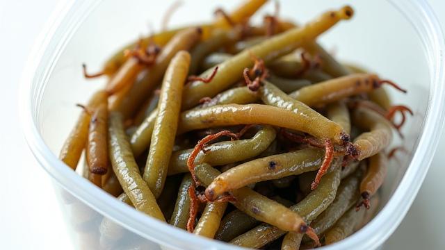 A container of live fishing bait